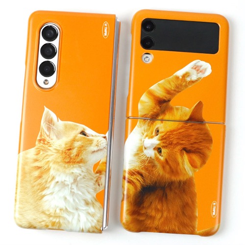 크로닌 귀여운 고양이 코리안숏헤어 하드 핸드폰 빈티지 일러스트 집사 커플 휴대폰 갤럭시케이스 노트 9 10 20 플러스 울트라 S10 S20 S21 S22 S23