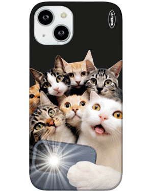 루카스 귀여운 고양이 아메리칸쇼트헤어 핸드폰 빈티지 일러스트 집사 커플 휴대폰 갤럭시 z폴드 제트플립 1 2 지플립 3 z플립 4 5 지폴드 케이스