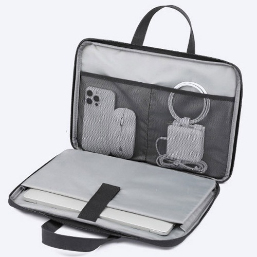 제너비 심플 16인치 노트북 수납 파우치 클러치 토트 숄더 크로스백 남녀공용 가벼운 천가방 남자 데일리 옥스포드 방수 직장인 출근룩 서류 가방