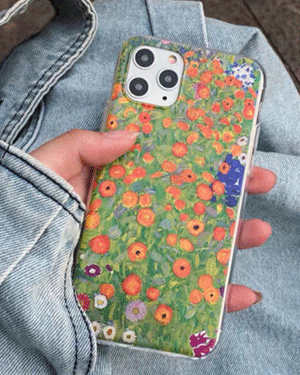 모네이 플라워 꽃무늬 젤리 실리콘 핸드폰 빈티지 로맨틱 휴대폰 아이폰케이스 7 8 SE2 X XS Max 11 12 미니 프로 맥스