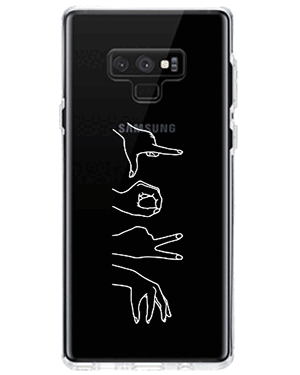 줄리안 핑거 러브 핸드폰 투명 젤리 휴대폰 심플 러블리 커플 갤럭시케이스 S9 노트 9 10 20 플러스 울트라 S10 E 5G S20 FE S21 S22